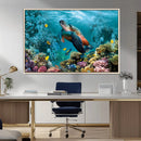 Sea Turtle and Coral Reef Triptych Wall Art – Vibrant by MyGreatCanvas | Canvas Wall Art Prints | Photo Prints & Wall Decor