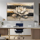 Lotus Flower Wall Art – Framed Abstract Floral Canvas by MyGreatCanvas | Canvas Wall Art Prints | Photo Prints & Wall Decor