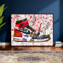 Jordan Shoes Graffiti Wall Art Canvas Print- Jordan Graffiti by MyGreatCanvas | Canvas Wall Art Prints | Photo Prints & Wall Decor