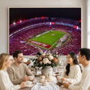Bryant-Denny Stadium Night Game Triple Canvas Wall Art -