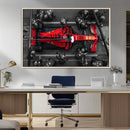 Ferrari Pit Stop Canvas Wall Art – Precision and Speed