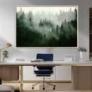 Misty Forest Wall Art – Tranquil Green Woodland Canvas by MyGreatCanvas | Canvas Wall Art Prints | Photo Prints & Wall Decor