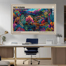 Framed Japanese 1986 Wall Art Print, Yayoi Kusama 1986 Wall