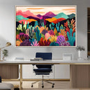 Abstract Kusama Print - Landscape Canvas Wall Art Print -