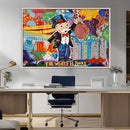 Pop Art Monopoly Man Canvas Wall Art Print - Bold and