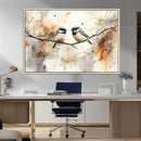 Abstract Watercolor Chickadee Bird Canvas Wall Art Print - by MyGreatCanvas | Canvas Wall Art Prints | Photo Prints & Wall Decor