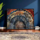Abstract Tree Ring Wall Art Canvas Print – Colorful Framed