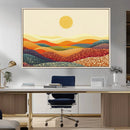 YAYOI KUSAMA Colorful Dot Art Landscape Canvas - Framed by MyGreatCanvas | Canvas Wall Art Prints | Photo Prints & Wall Decor