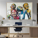 Shai Yossef Style Canvas Art - Joyful African Black Kids
