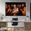 Religious Canvas Wall Art Print - Madonna and Child with