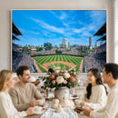 Wrigley Field Chicago Cubs Panoramic Art Multi-Piece Canvas