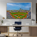 Wrigley Field Chicago Cubs Panoramic Canvas Print –