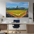 Wrigley Field Chicago Cubs Panoramic Canvas Print –