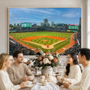 Wrigley Field Chicago Cubs Panoramic Canvas Print –