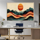 Mountain Triptych Wall Art Canvas Print – Western Nature