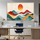 Southwest Mountain Wall Art Canvas Print – Boho Triptych by MyGreatCanvas | Canvas Wall Art Prints | Photo Prints & Wall Decor