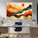 Mid Century Wall Art Print  - Abstract Woodland Print -