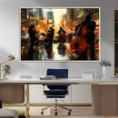Jazz Wall Art Canvas Print – Colorful Musical Instrument