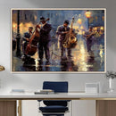Afro Abstract Jazz Music Wall Art Canvas Print – Colorful