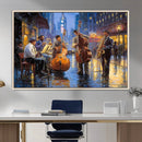 Colorful Jazz Wall Art - African American Music Canvas Print