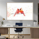 Cardinal Bird Canvas Wall Art - Male and Female Cardinal by MyGreatCanvas | Canvas Wall Art Prints | Photo Prints & Wall Decor