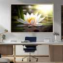 Lotus Flower Wall Art Canvas Print, Water Lily Large Wall