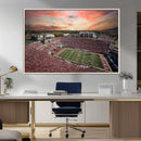 Indiana Memorial Stadium Wall Art Canvas Print, Framed