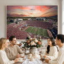 Indiana Memorial Stadium Wall Art Canvas Print, Framed