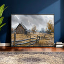 Rustic Autumn Farmhouse Wall Art Canvas Print – Serene
