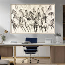 Abstract Horse Wall Art Canvas Print – Framed Horse Sketch by MyGreatCanvas | Canvas Wall Art Prints | Photo Prints & Wall Decor