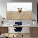 Texas Longhorn Wall Art Canvas Print – Framed Lone Cattle by MyGreatCanvas | Canvas Wall Art Prints | Photo Prints & Wall Decor