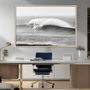 Monochrome Seascape Wall Art Canvas Print – Framed Surf Wave by MyGreatCanvas | Canvas Wall Art Prints | Photo Prints & Wall Decor