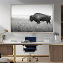 Bison Wall Art Canvas Print – Framed Rustic Wildlife Scene by MyGreatCanvas | Canvas Wall Art Prints | Photo Prints & Wall Decor