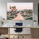 Joshua Tree Wall Art Canvas Print – Framed Desert Road Scene by MyGreatCanvas | Canvas Wall Art Prints | Photo Prints & Wall Decor