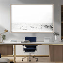 Monochrome Swimming Wall Art Canvas Print – Framed Ocean by MyGreatCanvas | Canvas Wall Art Prints | Photo Prints & Wall Decor