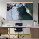 Ocean Wave Wall Art – Aerial Coastal View Canvas Artwork, by MyGreatCanvas | Canvas Wall Art Prints | Photo Prints & Wall Decor