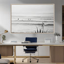 Surfer Silhouette Wall Art Canvas Print – Framed Calm Ocean by MyGreatCanvas | Canvas Wall Art Prints | Photo Prints & Wall Decor