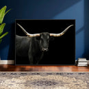Longhorn Cattle Wall Art Canvas Print – Framed Texas Ranch by MyGreatCanvas | Canvas Wall Art Prints | Photo Prints & Wall Decor