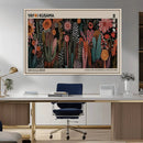 Modern Japanese Wall Art Canvas Print – Framed Abstract