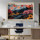 Modern Japanese Wall Art Canvas Print – Framed Contemporary
