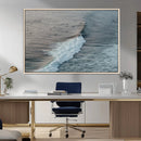 Ocean Waves Wall Art Canvas Print – Framed Coastal Serenity