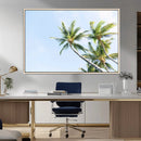 Palm Trees Wall Art Canvas Print – Framed Tropical Coastal
