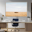Bison Grassland Wall Art – Framed Minimal Nature Canvas by MyGreatCanvas | Canvas Wall Art Prints | Photo Prints & Wall Decor