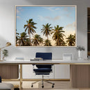 Palm Trees Wall Art Canvas Print – Framed Tropical Vibes