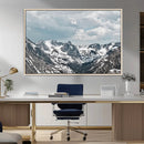 Snowy Peaks Wall Art Canvas Print – Alpine Wilderness