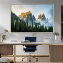 Wilderness Wall Art Canvas Print – Misty Forest Nature