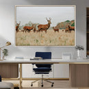 Rustic Deer Wall Art Canvas Print – Autumn Forest Woodland