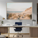 Beach Landscape Wall Art Canvas Print – Framed Sand Dune