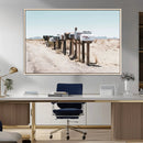 Desert Mailboxes Canvas Print – Framed Minimal Western by MyGreatCanvas | Canvas Wall Art Prints | Photo Prints & Wall Decor