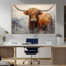 Scottish Highland Wall Art Canvas Print, Framed Longhorn Art by MyGreatCanvas | Canvas Wall Art Prints | Photo Prints & Wall Decor